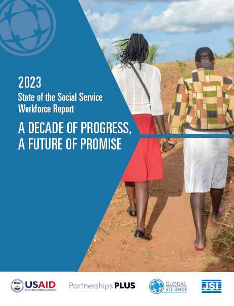 Cover Image of 2023 State of the Social Service Workforce Report