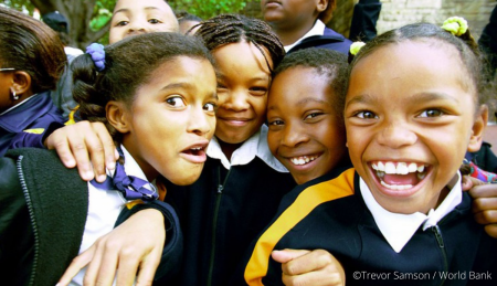 School children in South Africa