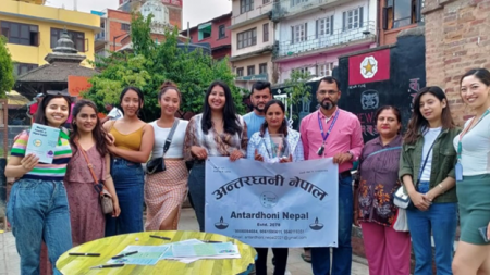 Image of mental health campaigns in Nepal